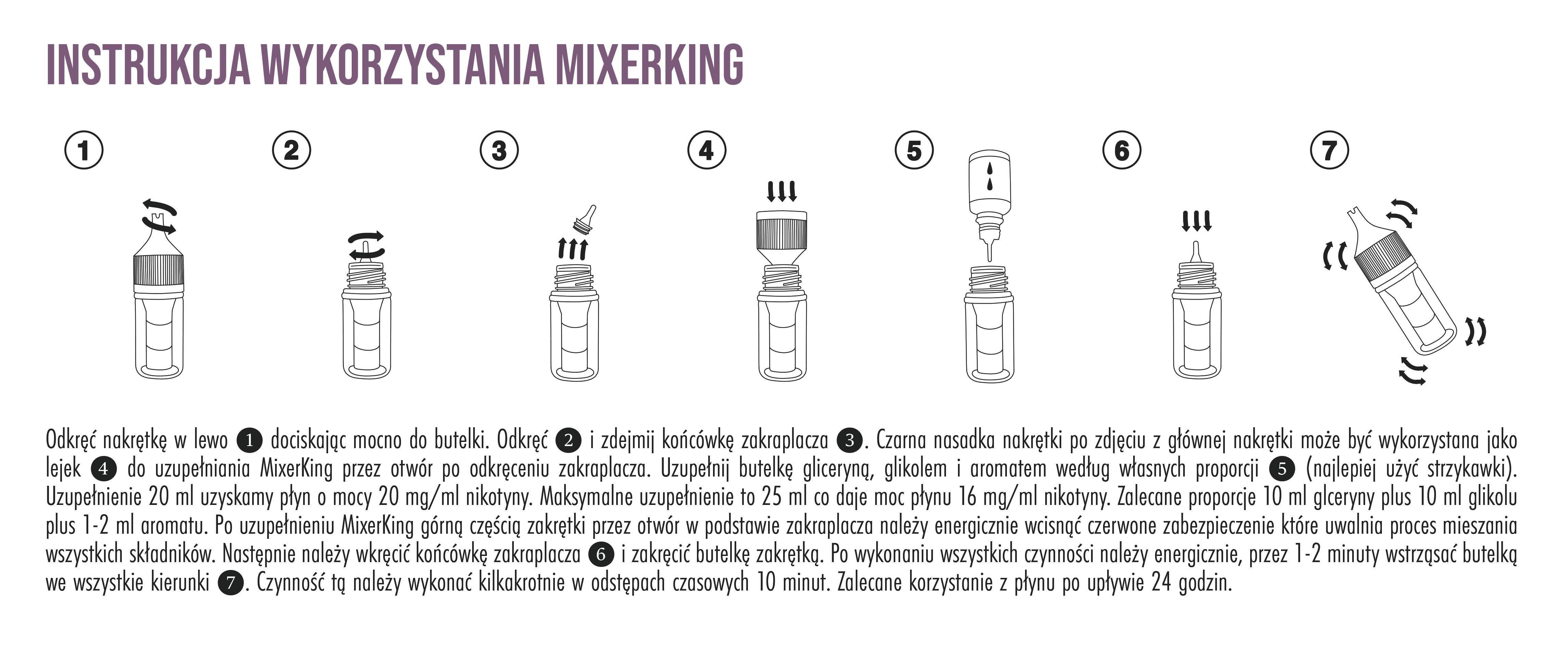 baza nikotynowa mixer king instrukcja