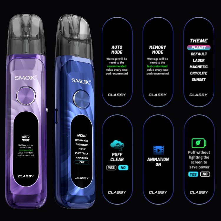 e papieros pod smok novo classy