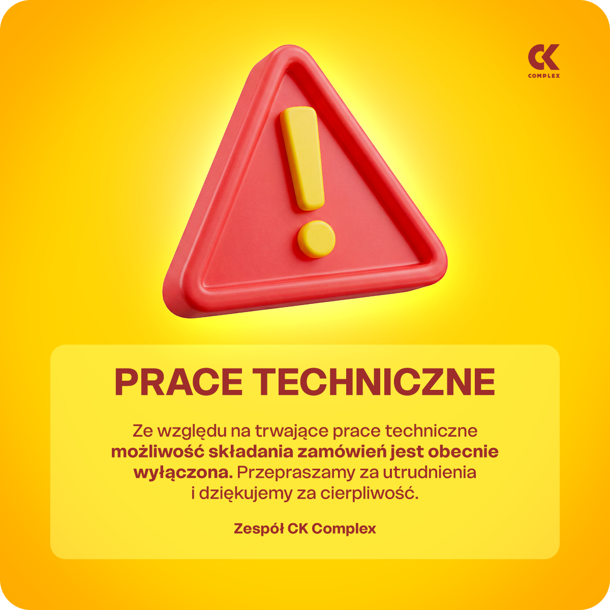 przerwa techniczna