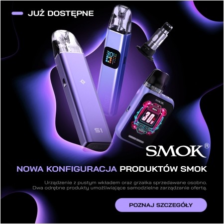 Urządzenia SMOK w nowej konfiguracji - z pustym wkładem, bez grzałki