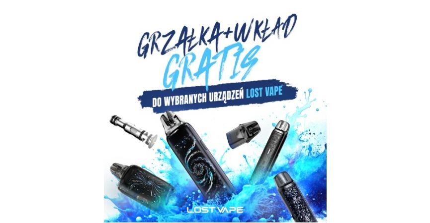 Grzałka i wkład gratis do wybranych urządzeń Lost Vape