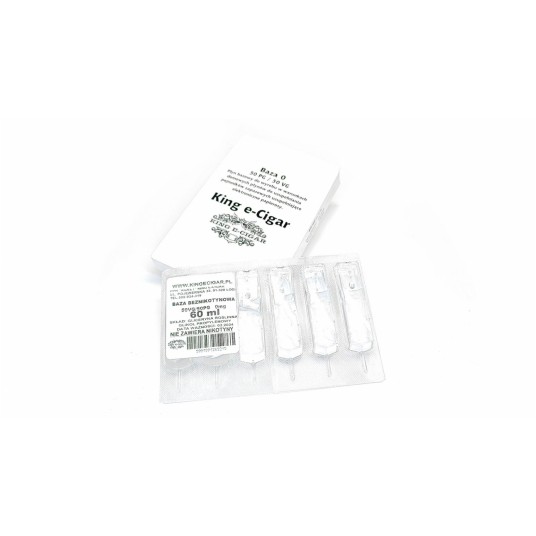 Baza King e-Cigar 50/50 6x10ml - 0mg LUZ