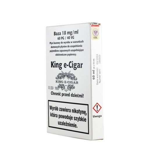 Baza King e-Cigar 60ml 60/40 - 18mg (120op.)