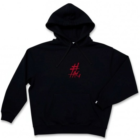 Bluza z czerwonym haftem #TAG rozmiar S