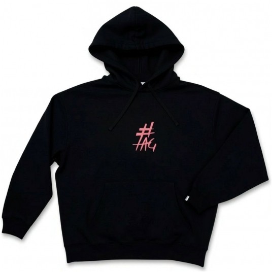 Bluza z różowym haftem #TAG rozmiar XL