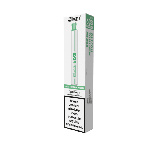 e-papieros Sikary S600 - Fresh Menthol Mojito 20mg