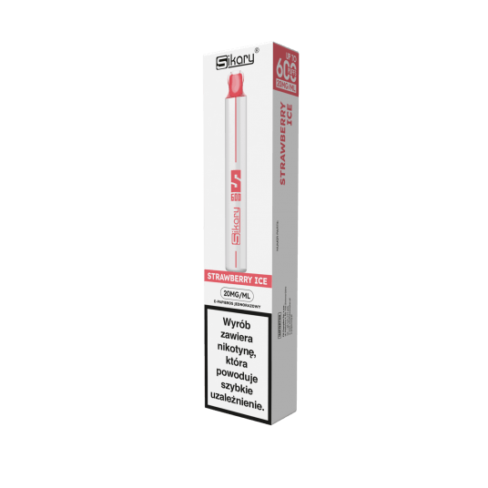 e-papieros Sikary S600 - Strawberry Ice 2ml 20mg