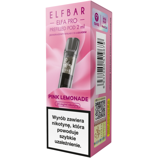 Elfbar Elfa Pro Pod Pink Lemonade 20mg 2ml