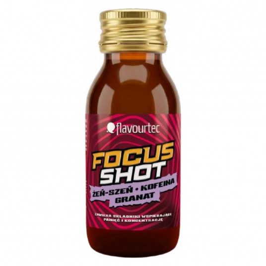 Flavourtec Focus Shot Żeń-szeń Kofeina Granat 60ml
