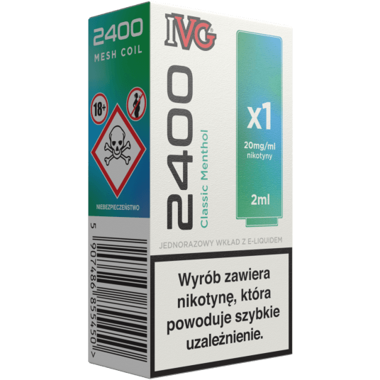 IVG 2400 Pod Classic Menthol 20mg 2ml