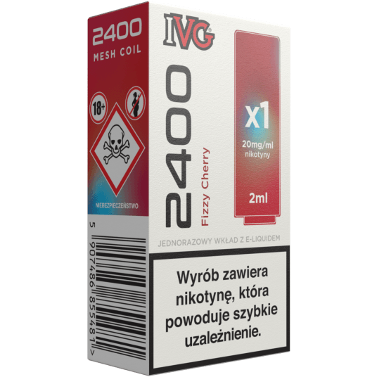 IVG 2400 Pod Fizzy Cherry 20mg 2ml