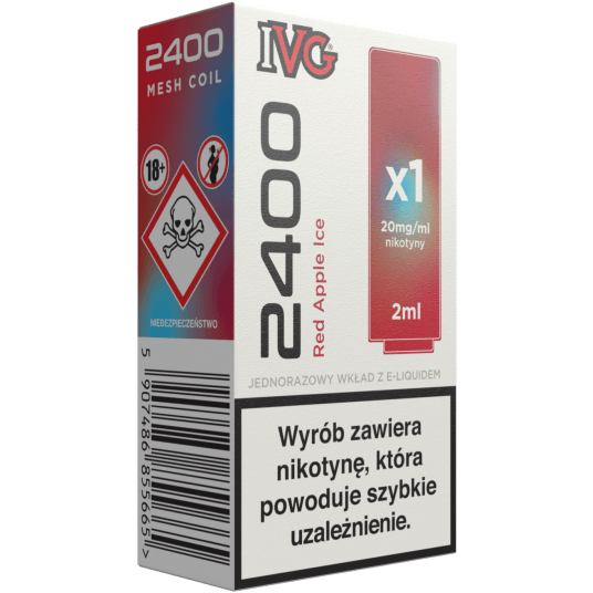 IVG 2400 Pod Red Apple Ice 20mg 2ml