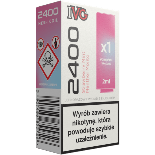 IVG 2400 Pod Strawberry Mint Menthol Mojito