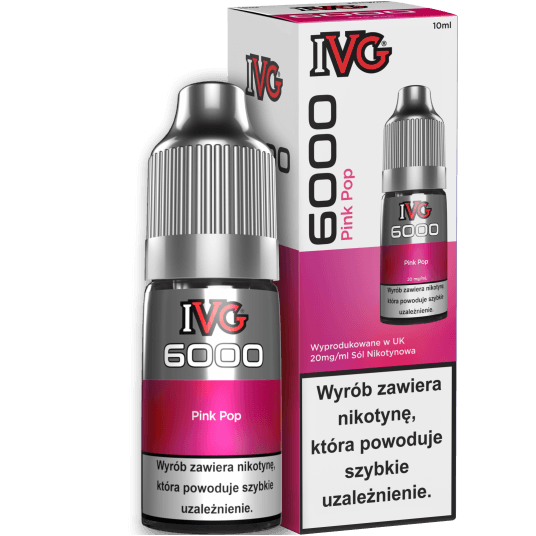 IVG 6000 Nicotine Salt Pink Pop 20mg 10ml