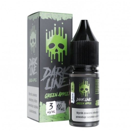 Liquid Dark Line 10ml - Green Apple 3mg