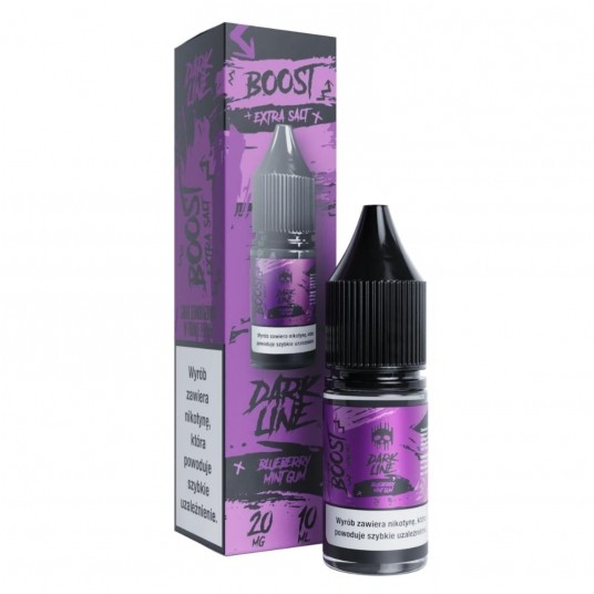Liquid Dark Line Boost Salt 10ml Blueberry Mint Gum 20mg