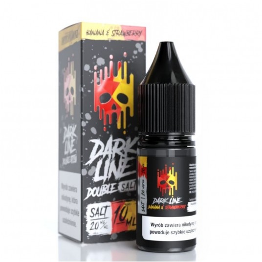 Liquid Dark Line Double Salt 10ml Banana Strawberry 20mg