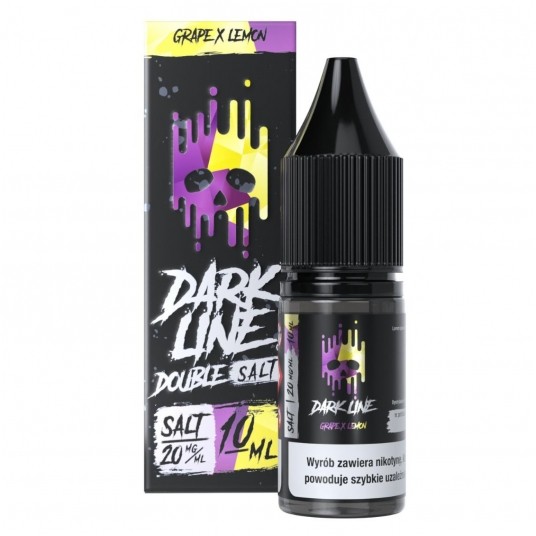 Liquid Dark Line Double Salt 10ml - Grape Lemon 20mg