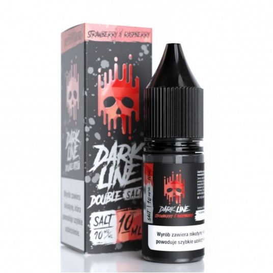 Liquid Dark Line Double Salt 10ml - Strawberry Raspberry 10mg
