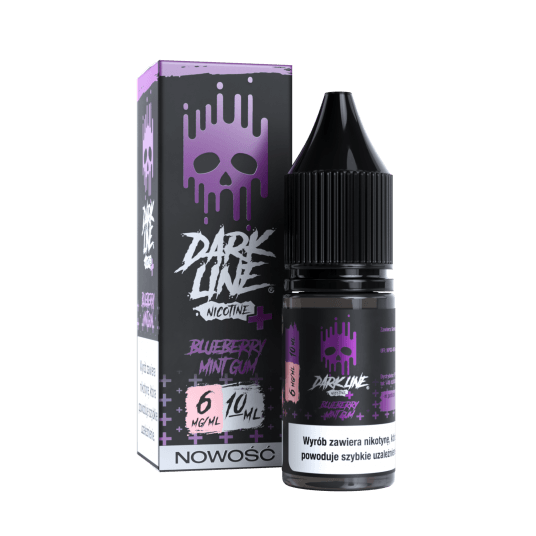 Liquid Dark Line Nicotine+ 10ml Blue. Mint Gum 6mg