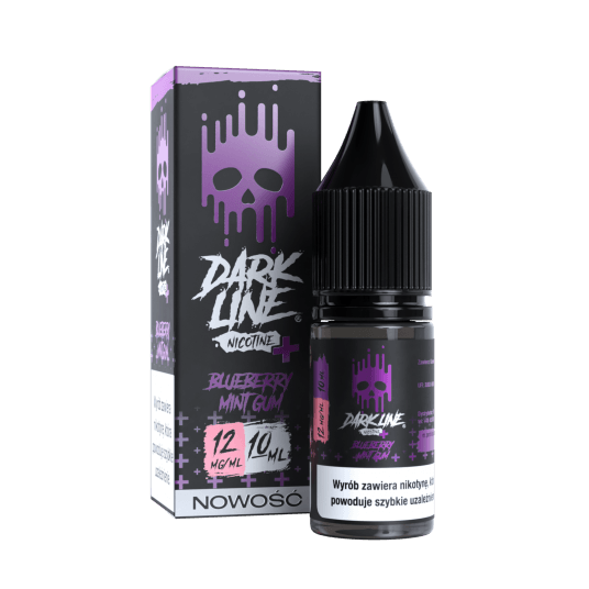 Liquid Dark Line Nicotine+ 10ml Blueberry Mint Gum 12mg