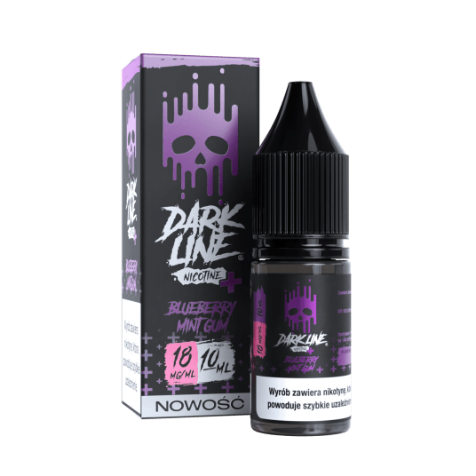 Liquid Dark Line Nicotine+ 10ml - Blueberry Mint Gum 18mg