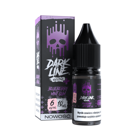 Liquid Dark Line Nicotine+ 10ml - Blueberry Mint Gum 6mg