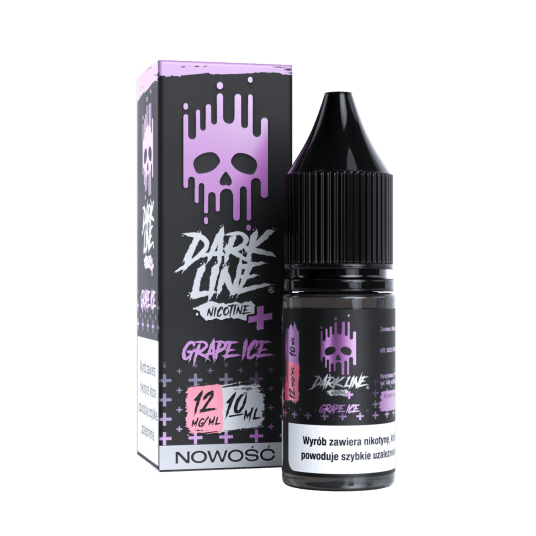 Liquid Dark Line Nicotine+ 10ml - Grape Ice 12mg
