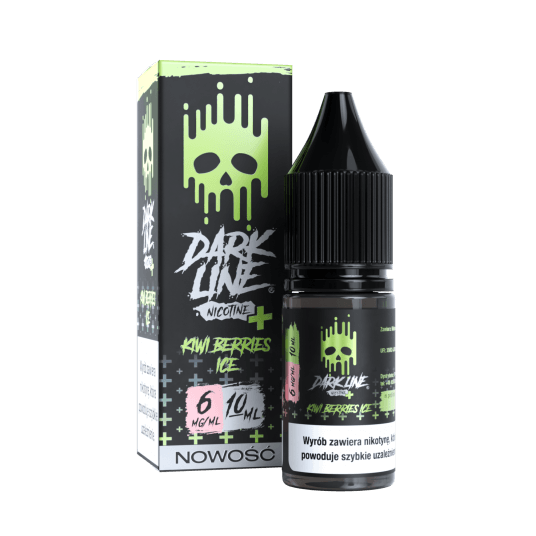 Liquid Dark Line Nicotine+ 10ml - Kiwi Berries Ice 6mg
