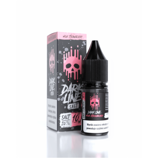 Liquid Dark Line Salt 10ml - Milk Strawberr 20mg