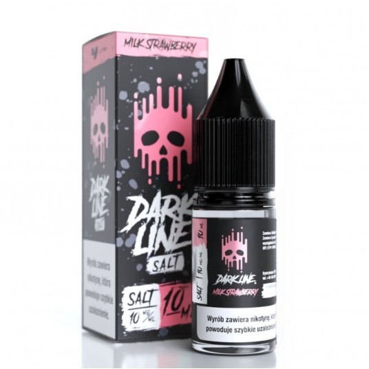 Liquid Dark Line Salt 10ml - Milk Strawberry 10mg