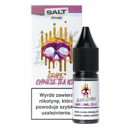 Liquid Dark Line Salt Black Edition 10ml Grape Chinese Tea Ice 20mg