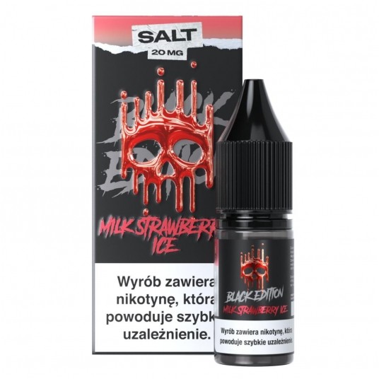Liquid Dark Line Salt Black Edition 10ml Milk Strawberry Ice 20mg