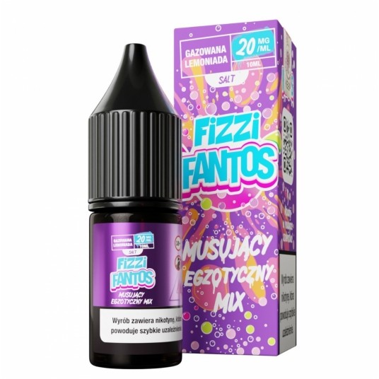 Liquid Fizzi Fantos Salt 10ml Musujący Egzotyczny Mix 20mg