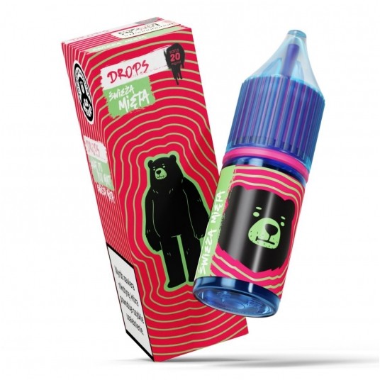 Liquid GO BEARS Drops 10ml - Świeża Mięta 20mg