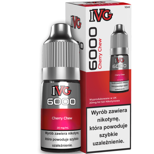 Liquid IVG 6000 Nicotine Salt 10ml Cherry Chew 20mg