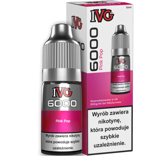 Liquid IVG 6000 Nicotine Salt 10ml Pink Pop 20mg