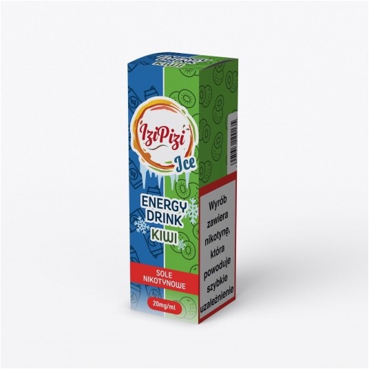 Liquid Izi Pizi Ice Salt 10ml - Energy Drink Kiwi 20mg