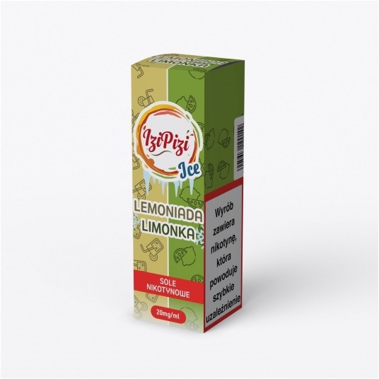 Liquid Izi Pizi Ice Salt 10ml - Lemoniada Limonka 20mg