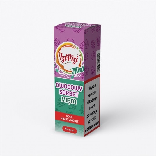 Liquid Izi Pizi Ice Salt 10ml - Owocowy Sorbet Mięta 20mg