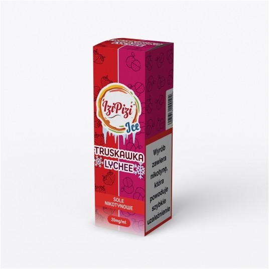 Liquid Izi Pizi Ice Salt 10ml - Truskawka Lychee 20mg