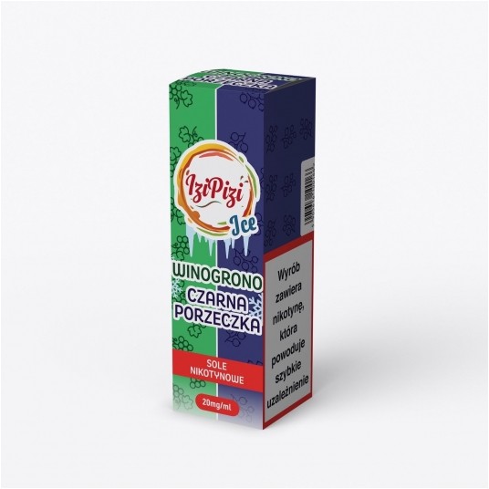 Liquid Izi Pizi Ice Salt 10ml - Winogrono Czarna Porzeczka 20mg