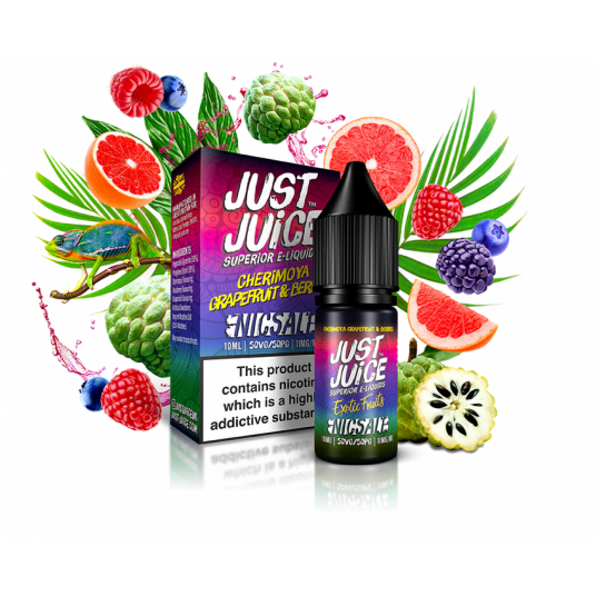 Liquid Just Juice 10ml Exotic Fruits - Cherimoya Grapefruit & Berries
