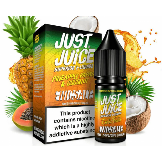 Liquid Just Juice 10ml Exotic Fruits - Pineapple Papaya & Coconut 20mg