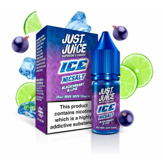 Liquid Just Juice Ice 10ml - Blackcurrant & Lime 20mg