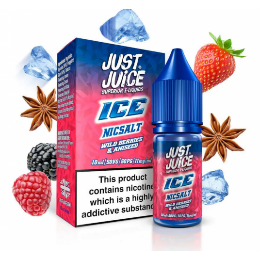 Liquid Just Juice Ice 10ml - Wild Berries & Aniseed 20mg