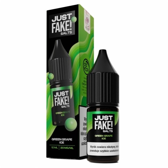 Liquid JustFAKE! Salts 10ml Green Grape ICE 20mg