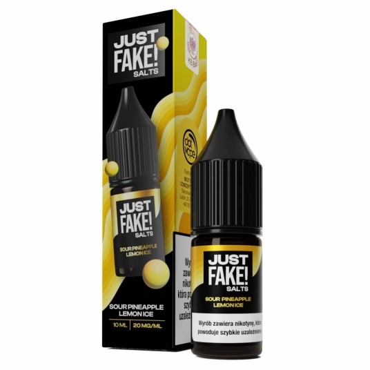 Liquid JustFAKE! Salts 10ml Sour Pineapple Lemon ICE 20mg
