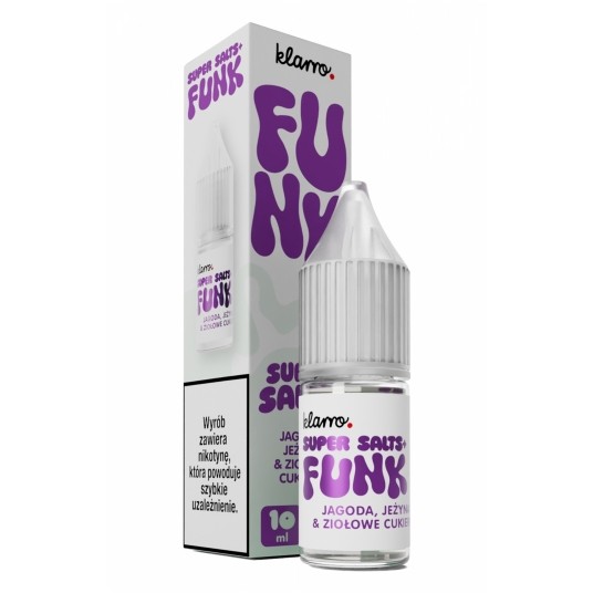 Liquid Klarro Funk SS+ 10ml - Jagoda Jeżyna & Ziołowe Cukierki 20mg