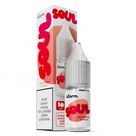 Liquid Klarro Soul Salt 10ml - Brzoskwinia & Jabłko 20mg